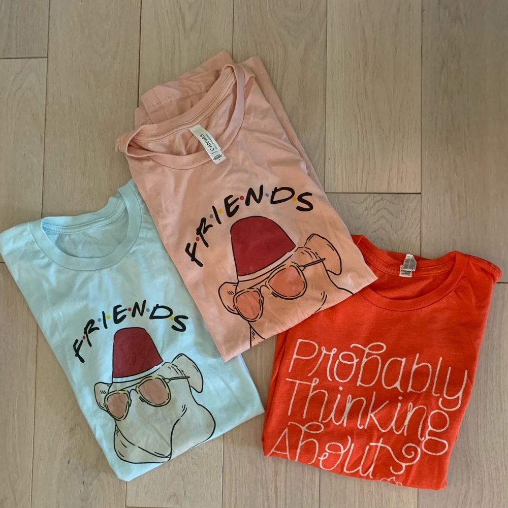 Thanksgiving theme shirts Friendsgiving and pie
